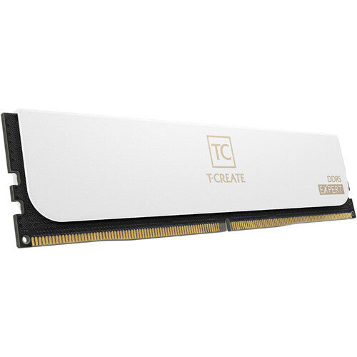 TEAMGROUP 128GB T-Create Expert DDR5 6400 MHz Memoria UDIMM Blanco 2x64GB