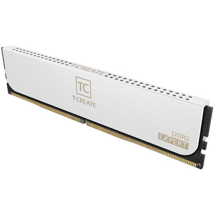 TEAMGROUP 128GB T-Create Expert DDR5 6400 MHz Memoria UDIMM Blanco 2x64GB