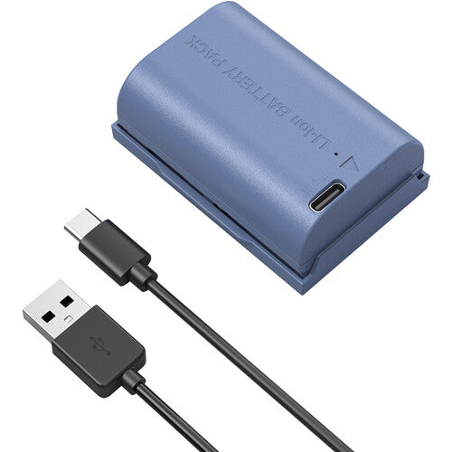 SmallRig LP-E6P batería USB-C 2520mAh azul con cable carga USB-A