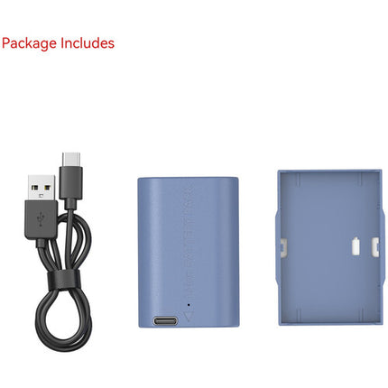 SmallRig LP-E6P batería USB-C 2520mAh azul con cable carga USB-A