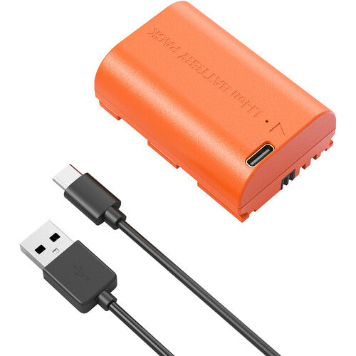 SmallRig LP-E6P Batería USB-C 2520mAh para Canon Cámaras Naranja