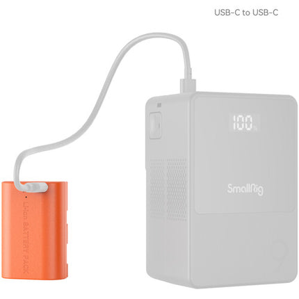SmallRig LP-E6P Batería USB-C 2520mAh para Canon Cámaras Naranja