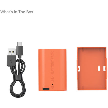 SmallRig LP-E6P Batería USB-C 2520mAh para Canon Cámaras Naranja