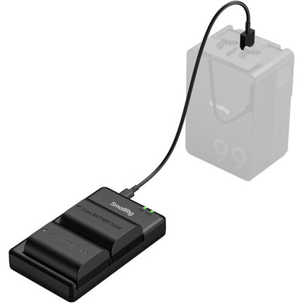SmallRig E6P-BR24 Kit para cámaras con 2 baterías y cargador USB dual