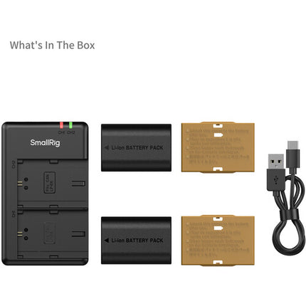 SmallRig E6P-BR24 Kit para cámaras con 2 baterías y cargador USB dual