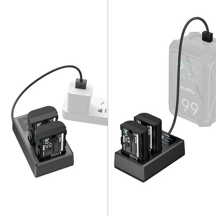 SmallRig E6P-BR26 Kit Baterías para cámaras Canon con cargador USB y pantalla inteligente