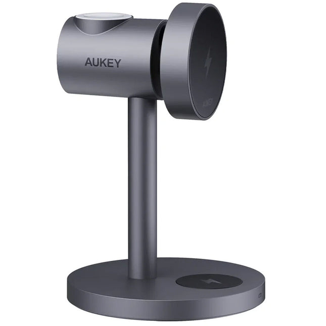 AUKEY LC-MC311A MagFusion Qi2 Estación de carga inalámbrica 15W con enfriamiento activo