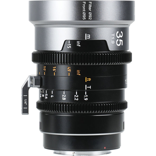 Sirui IronStar 35mm T1.9 Anamorphic Lente 1.5x Full Frame Blue Flares 95mm Diámetro