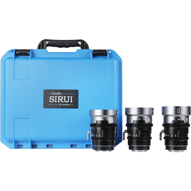 Sirui IronStar Set de lentes anamórficas 35 45 60mm T1.9 Full-Frame con montura EF/PL