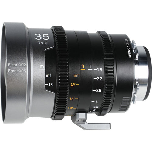 Sirui IronStar 35mm T1.9 Anamorphic Lente 1.5x Full Frame Blue Flares 95mm Diámetro