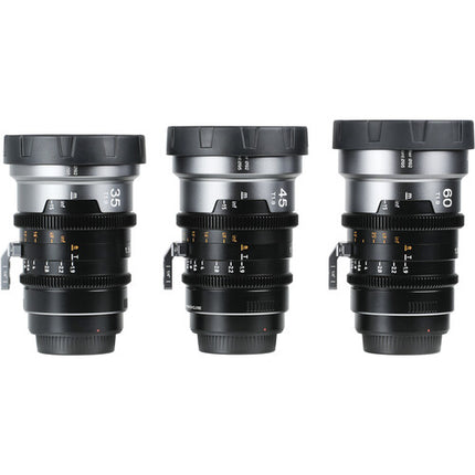 Sirui IronStar Set de lentes anamórficos full-frame 35 45 60mm T1.9 PL EF