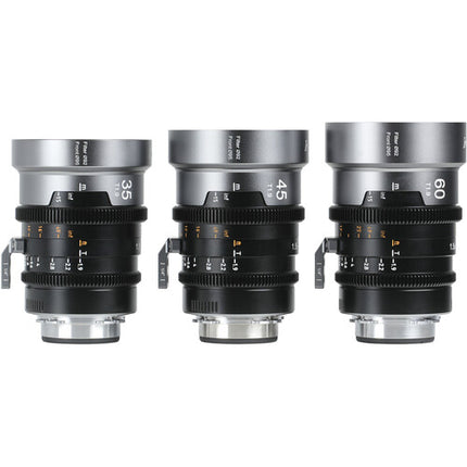Sirui IronStar Set de lentes anamórficas 35 45 60mm T1.9 Full-Frame con montura EF/PL