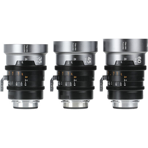 Sirui IronStar Set de lentes anamórficas 35 45 60mm T1.9 Full-Frame con montura EF/PL