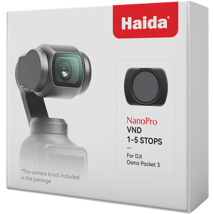 Haida NanoPro Filtro ND Variable Magnético para DJI Osmo Pocket 3 y 4 1-5 Paradas Multicapa Ligero
