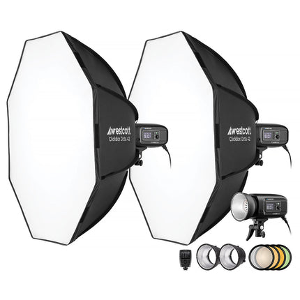 Westcott FJ400-SE 400Ws Flash de Estudio 3 Luces 42" Softbox para Sony