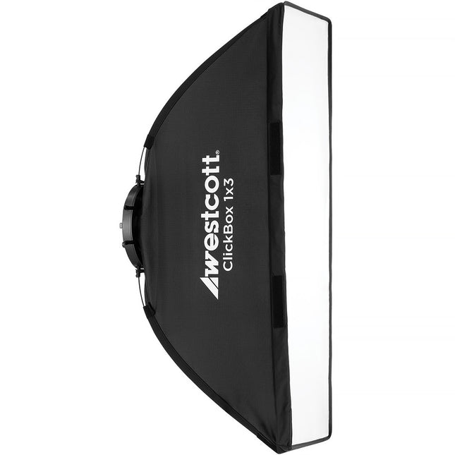 Westcott ClickBox Softbox 1x3 pies con montura Bowens y difusor frontal desmontable