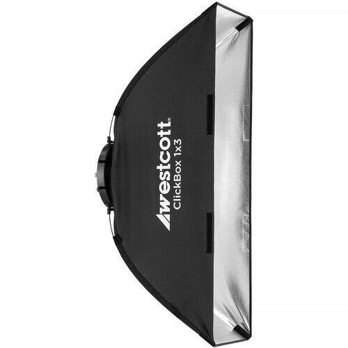 Westcott ClickBox Softbox 1x3 pies con montura Bowens y difusor frontal desmontable