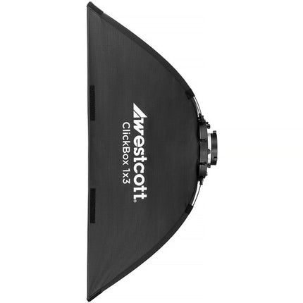 Westcott ClickBox Softbox 1x3 pies con montura Bowens y difusor frontal desmontable