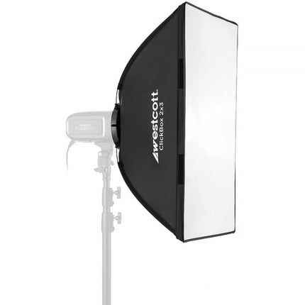 Westcott ClickBox Softbox para iluminación suave 2x3 pies Bowens S Mount