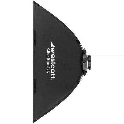 Westcott ClickBox Softbox para iluminación suave 2x3 pies Bowens S Mount