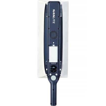 Nanlite wand luz LED RGB 1.6 pies 4020 Lux CRI 95 con barndoors y difusor