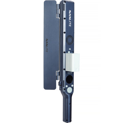 Nanlite wand luz LED RGB 1.6 pies 4020 Lux CRI 95 con barndoors y difusor