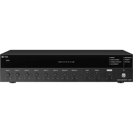 Toa Electronics A-812D Amplificador Mezclador Digital 120W 4 Entradas Micrófono