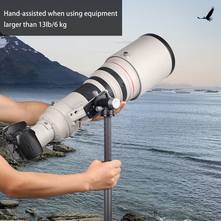 ARTCISE GH3P Cabezal Gimbal para Monopie Capacidad 15kg 360° Panorámico