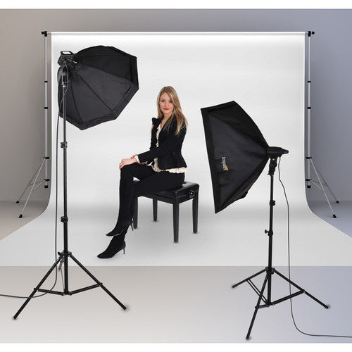 Impact Soft n' Natural Kit #3 Kit de Iluminación Fluorescente 8 Bombillas 26W 5000K Softboxes 24" y 20x27.5"