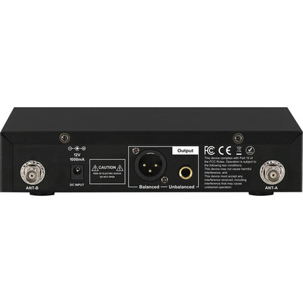 CAD WX1800BP Sistema de Micrófono Inalámbrico Lavalier Headset Cable Guitarra 100 Frecuencias UHF
