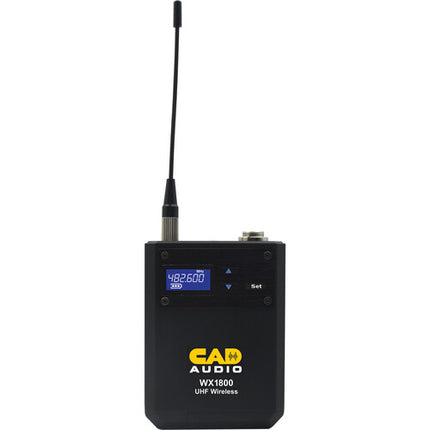 CAD WX1800BP Sistema de Micrófono Inalámbrico Lavalier Headset Cable Guitarra 100 Frecuencias UHF