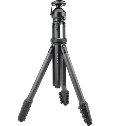 Heipi W28S-Q Trípode de Fibra de Carbono 3 en 1 44 lb 59.8" con Cabeza de Bola