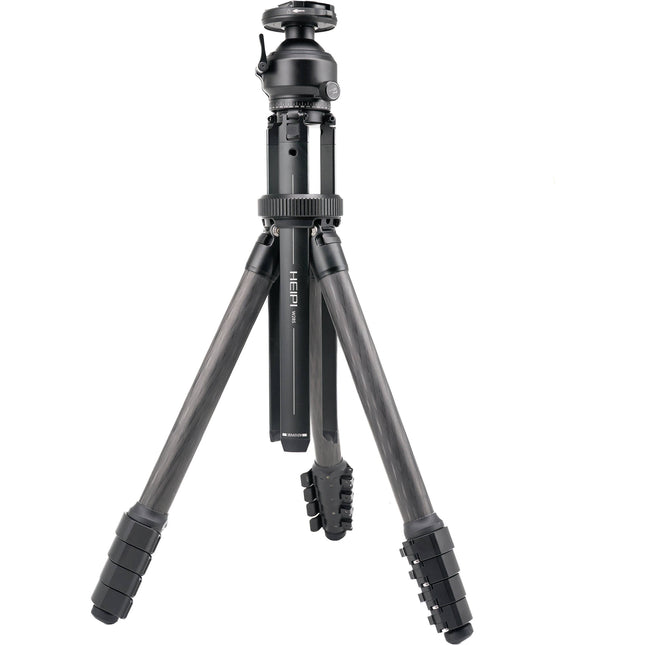 Heipi W28S-Q Trípode de Fibra de Carbono 3 en 1 44 lb 59.8" con Cabeza de Bola