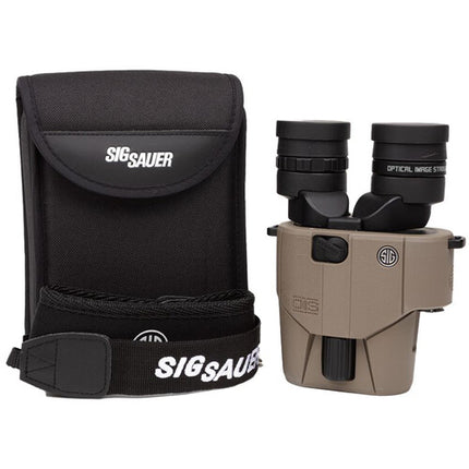 SIG SAUER 10x30 Zulu6 HDX Prismáticos Estabilizados 5.2° Campo de Visión Resistente al Agua IPX7 Con Funda y Correa