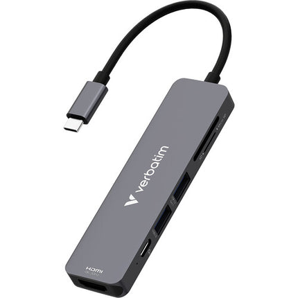 Verbatim Essentials Hub USB-C 3.2 Gen 1 6 Puertos Power Delivery 100W UHD 4K