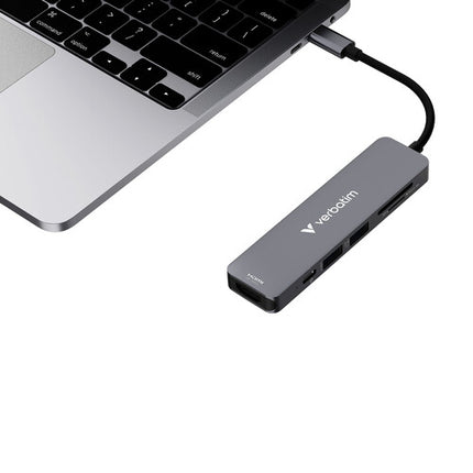 Verbatim Essentials Hub USB-C 3.2 Gen 1 6 Puertos Power Delivery 100W UHD 4K