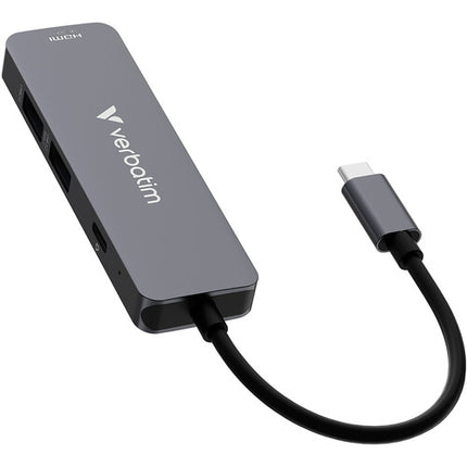 Verbatim Essentials Hub USB-C 3.2 Gen 1 4 Puertos 4K UHD 100W PD