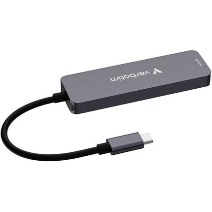 Verbatim Essentials Hub USB-C 3.2 Gen 1 4 Puertos 4K UHD 100W PD