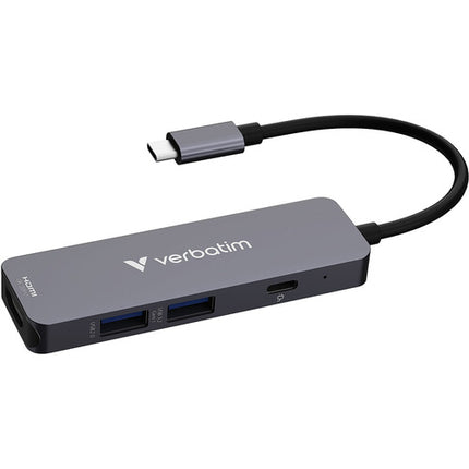 Verbatim Essentials Hub USB-C 3.2 Gen 1 4 Puertos 4K UHD 100W PD