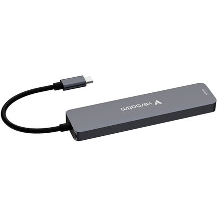 Verbatim Essentials Hub USB-C 3.2 Gen 1 7 Puertos HDMI 4K y 100W PD