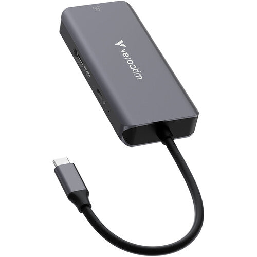 Verbatim Essentials Hub USB-C 3.2 Gen 1 6 Puertos RJ45 HDMI 4K 100W