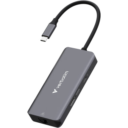 Verbatim Essentials Hub USB-C 3.2 Gen 1 6 Puertos RJ45 HDMI 4K 100W