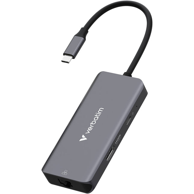 Verbatim Essentials Hub USB-C 3.2 Gen 1 6 Puertos RJ45 HDMI 4K 100W