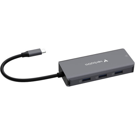 Verbatim Essentials Hub USB-C 3.2 Gen 1 6 Puertos RJ45 HDMI 4K 100W