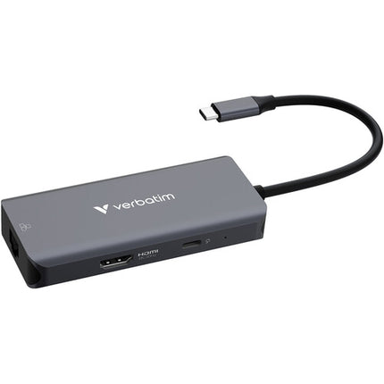 Verbatim Essentials Hub USB-C 3.2 Gen 1 6 Puertos RJ45 HDMI 4K 100W