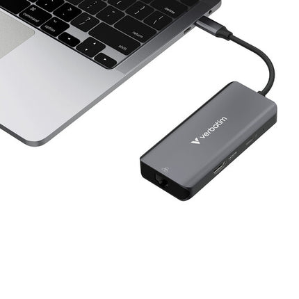 Verbatim Essentials Hub USB-C 3.2 Gen 1 6 Puertos RJ45 HDMI 4K 100W