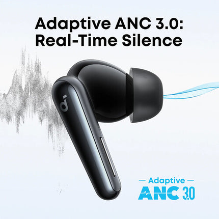 Soundcore by Anker Liberty 5 Auriculares Inalámbricos con Cancelación de Ruido y Dolby Audio 48H Reproducción Negro