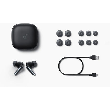 Soundcore by Anker Liberty 5 Auriculares Inalámbricos con Cancelación de Ruido y Dolby Audio 48H Reproducción Negro