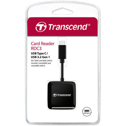 Transcend RDC3 Lector de Tarjetas SDXC y microSDXC USB 3.2 Gen 1 5 Gb/s