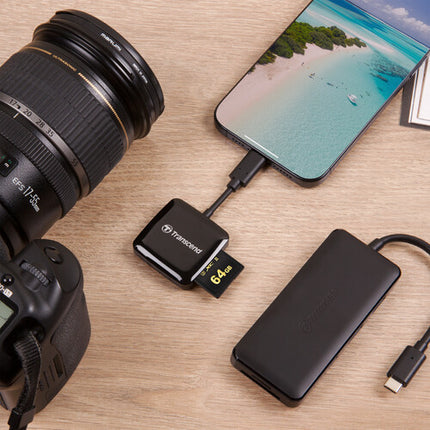 Transcend RDC3 Lector de Tarjetas SDXC y microSDXC USB 3.2 Gen 1 5 Gb/s